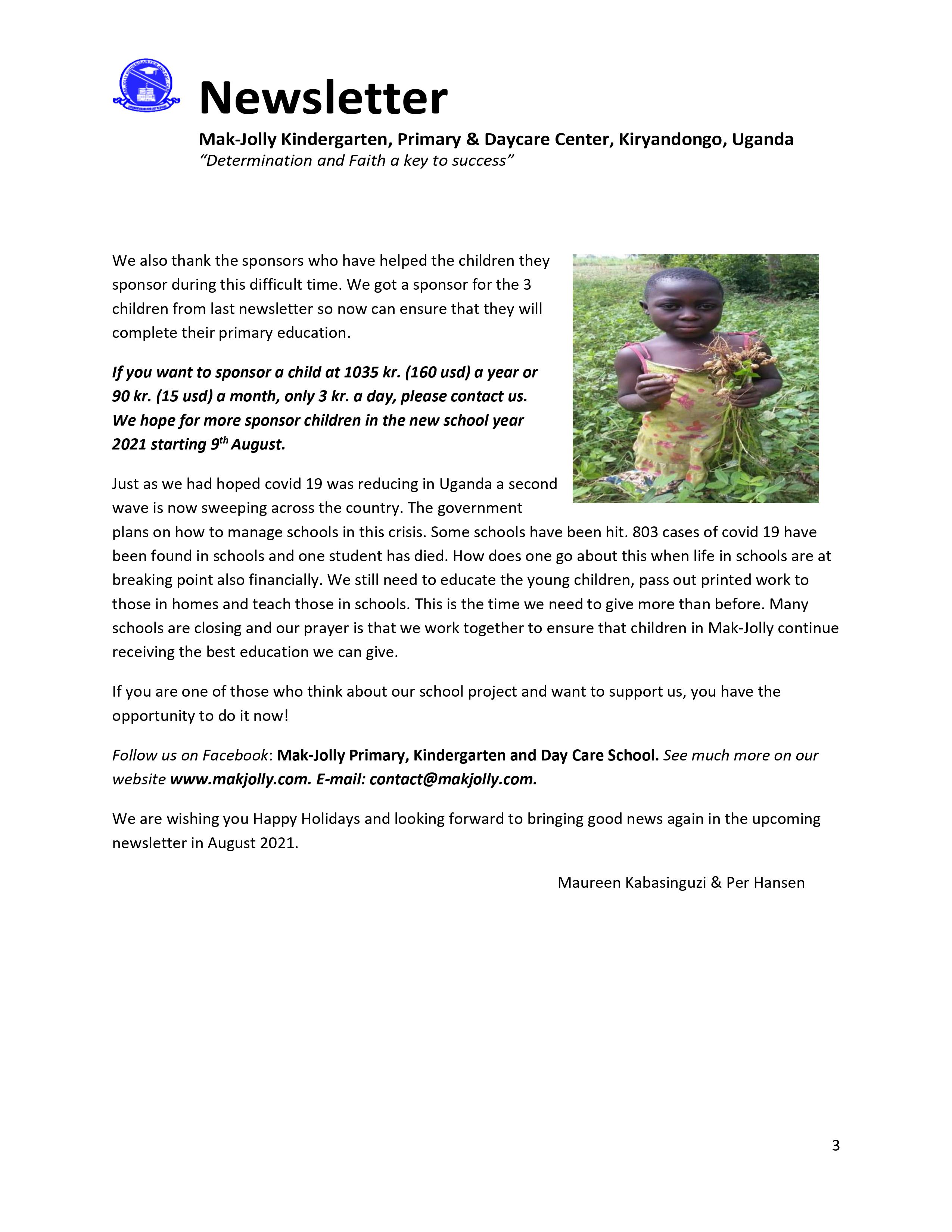 Newsletter term 1 2021