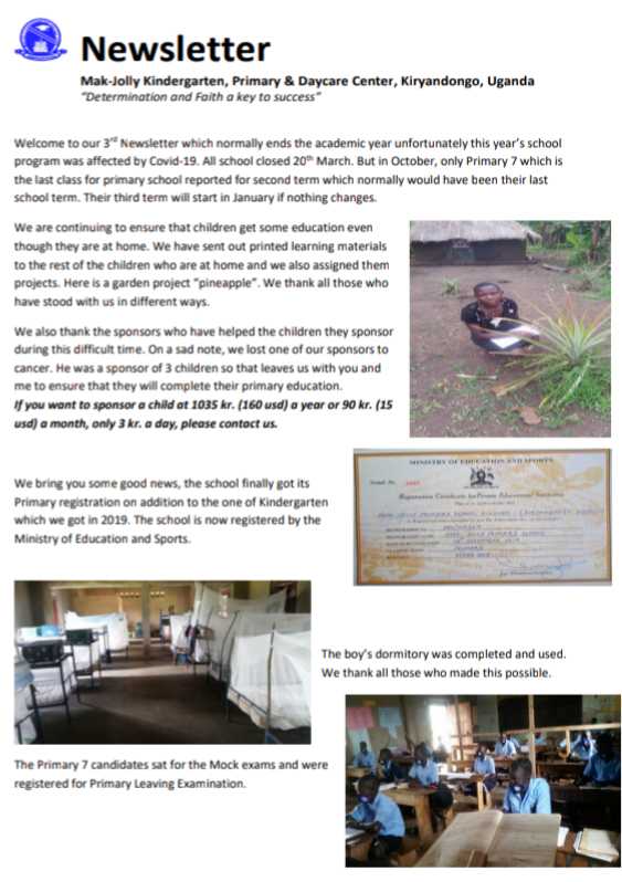 Newsletter term 3 2020
