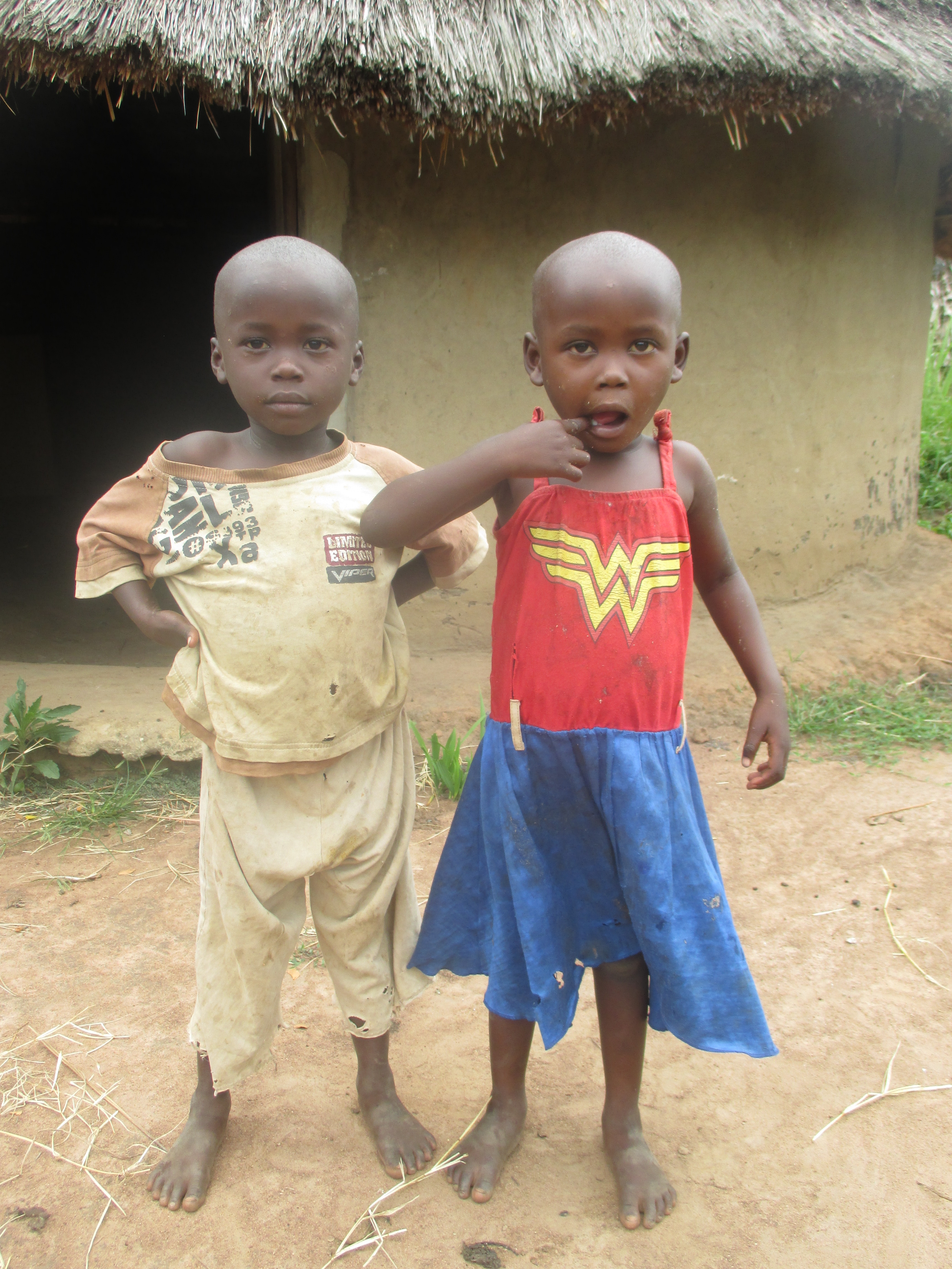 Stella Acheng  and Mildred Apio. 4 years.