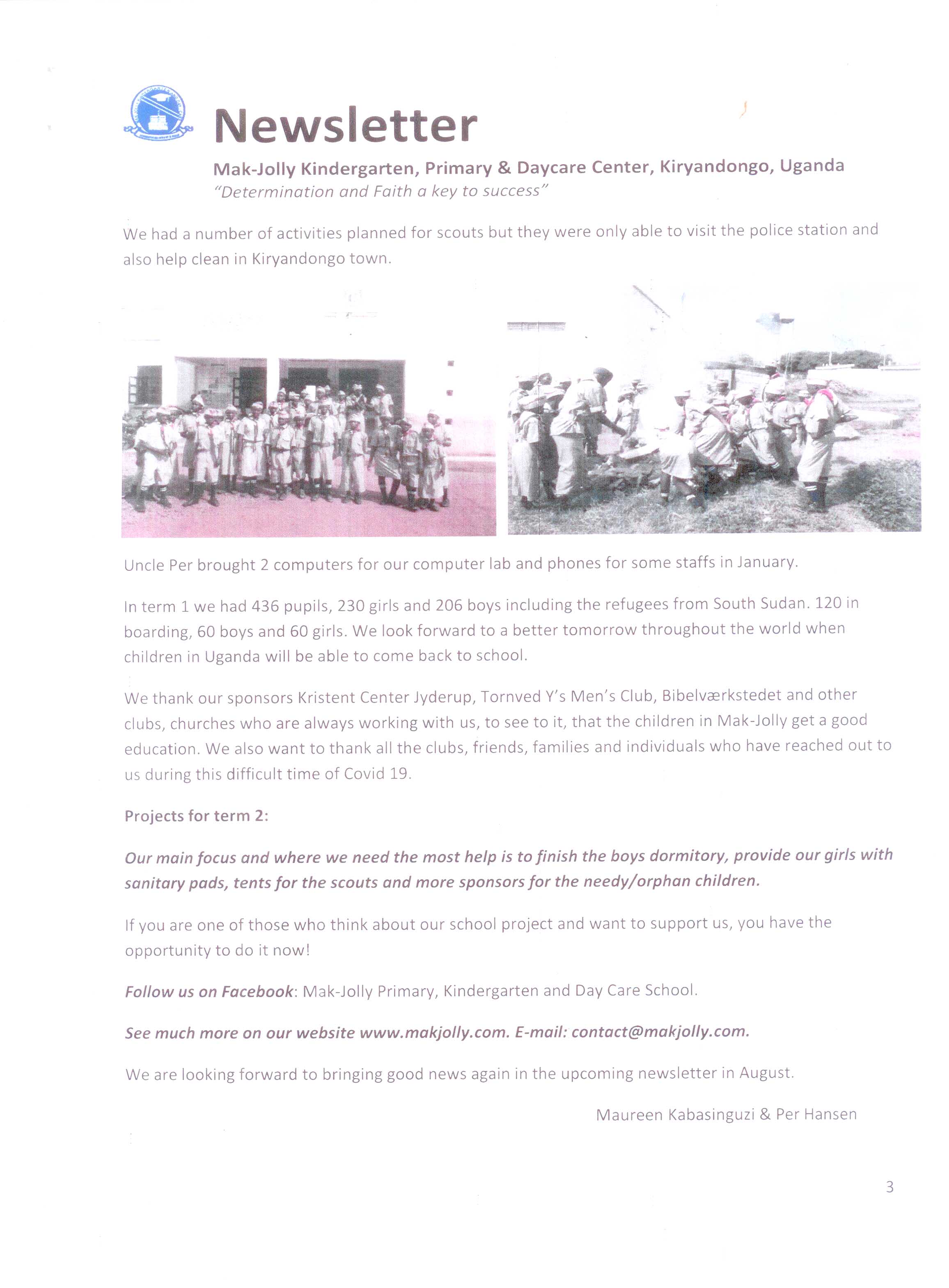 Newsletter term 1 2020