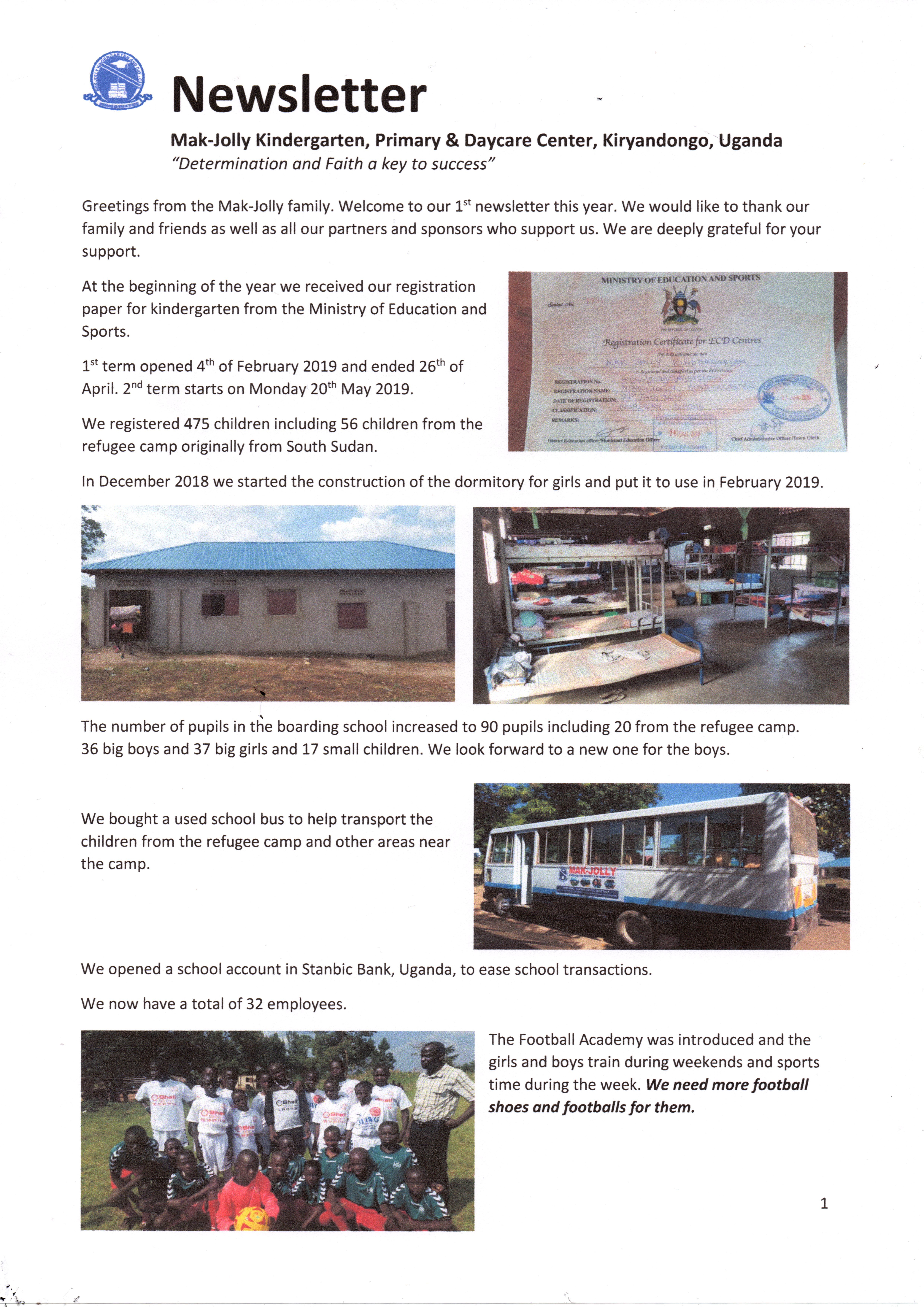 Newsletter term 1 2019