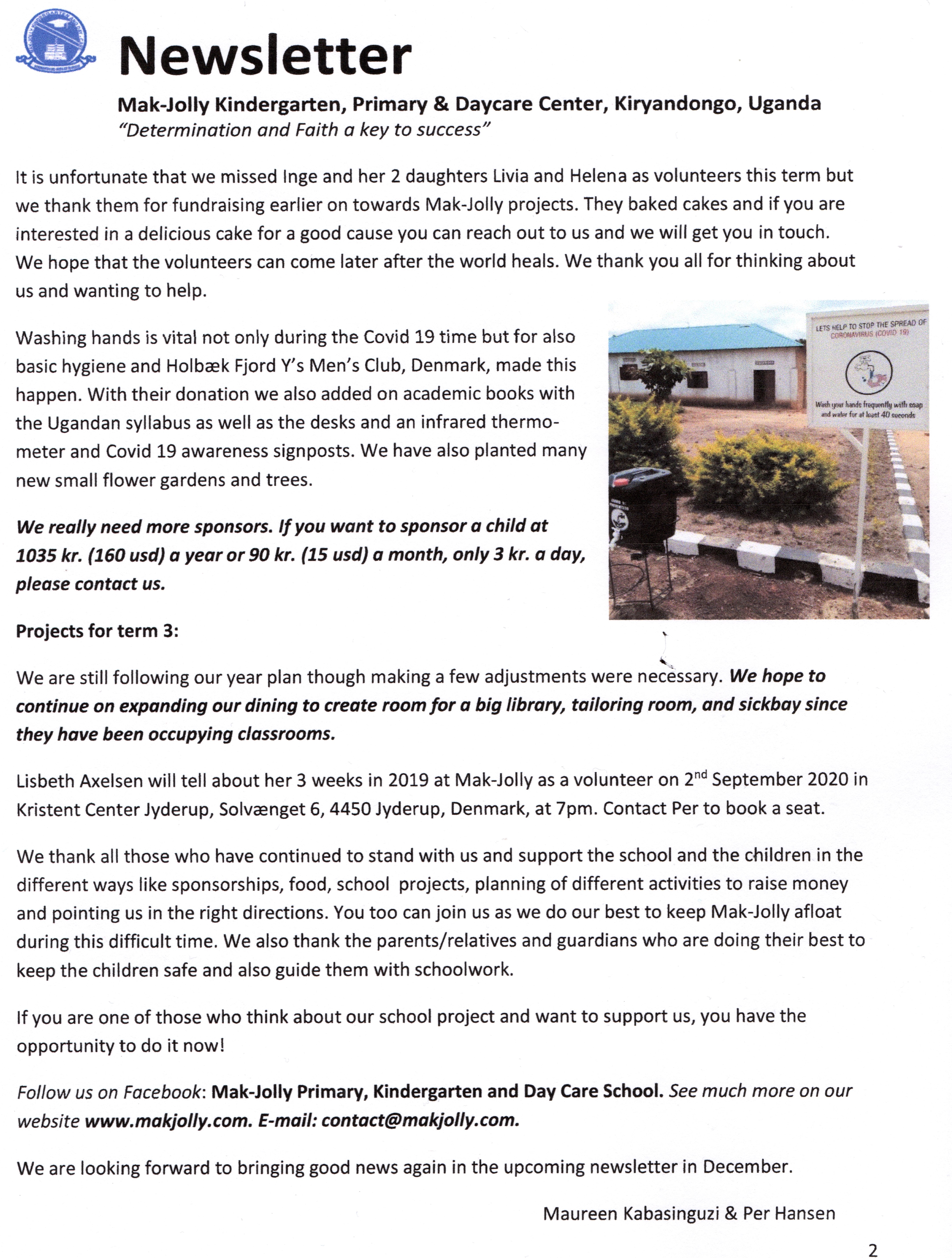 Newsletter term 2 2020